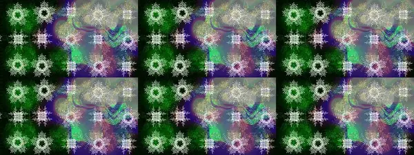 Kar tanesi renkli desen. Snowflakes desen. Raster kar taneleri arka plan. Renk arka plan üzerinde izole soyut kar taneleri ile düz tasarım. Raster illüstrasyon.