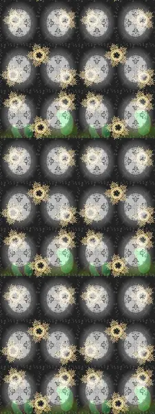 Raster deseni. Küçük çiçekte güzel bir çiçek deseni var. Çiçekli, suluboya desenli kusursuz çiçek deseni.