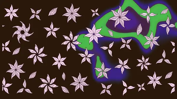 Modern stil dokusu. Çiçek desenli raster, kahverengi çizgi grafik deseni soyut raster arkaplan.