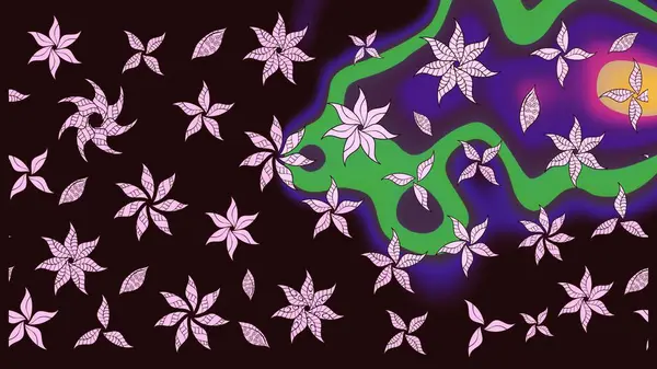 Güzel kumaş deseni. Küçük bir çiçekte eskiz deseni. Hoş bir çiçek geçmişi var. Raster illüstrasyonu.