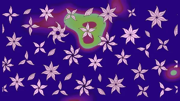 Çiçek mavisi eskiz deseni. Klasik taslak çizimi. Raster çiçek izi..