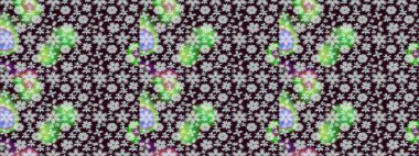 Yüzey için tekrarlanan doku, ambalaj kağıdı, kahverengi ve gri renkli kar tanesi. Kış kar taneleri, raster arka plan.