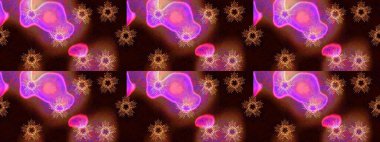 Sihirli kahverengi, siyah ve kırmızı tatil soyut arka plan yıldız ve düşen kar taneleri. Noel kahverengisi, siyah ve kırmızı. Raster illüstrasyonu.