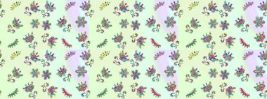 Tarafsız, bej ve kar taneli gri renkler. Renkli arka planda izole tatlı kar taneleri. Raster illüstrasyonu.