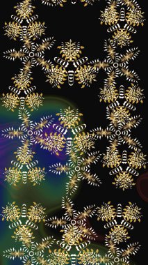 Snowflakes desen. Kar tanesi renkli desen. Raster kar taneleri arka plan. Raster resim. Renk arka plan üzerinde izole soyut kar taneleri ile düz tasarım.