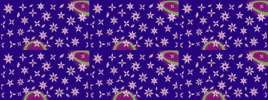 Tekstil ve kapak tasarımı için mükemmel. Doodle tarzı. Mavi renkli çiçekler. Elle çizilmiş sonbahar çiçeği deseni. Renkli mavi çizim deseni.