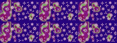 Suluboya çizim kalıbı. Suluboya tarzında mavi renkli çiçekler. Çiçek izi.