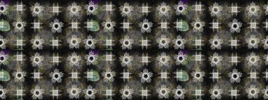 Kıvrımlı çizimler. Raster altın desen. Doğulu stil altın deseni altın elementlerle nötr, gri ve siyah renklerle donatır..