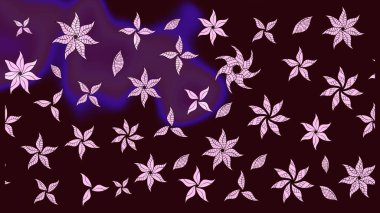 Çiçek kompozisyonu, el boyası, hassas şablon. Manzaralı çiçek deseni. Üst manzara, yumuşak kahverengi renk. Sevgililer günü ve tebrik kartı konsepti için şık bir davet.