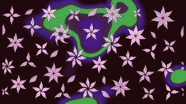 Yumuşak, bahar çiçekli arka plan. Kahverengi renkli çiçekler. Raster çiçek desenli ve çiçekli..