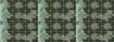 Gri renklerde çiçeksiz. Şatafatlı bahar bahçesi dokusu. Çiçek deseni. Raster illüstrasyonu. Gri renkli çiçekler.