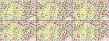 Elle çizilmiş kelebeklerle. Renkli romantik kelebekler kusursuz desenli arka plan. Dekoratif Raster çizimi. Bej renklerde soyut arkaplan.