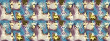 Yıldızlı ve düşen kar taneli büyülü, nötr ve mavi tatil soyut arka planı. Noel nötr ve hüzünlü. Raster illüstrasyonu.