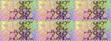 Altın elementlerle nötr renklerde altın desen. Raster altın tekstil baskısı. İslam tasarımı. Kusursuz desenli oryantal süs. Çiçek karoları.