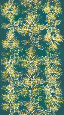 Farklı kar taneleri toplayıcısı, mavi, yeşil ve nötr renklerde kış elementleri. Raster Noel soyut renkli arkaplan ve tatlı kar tanesi.