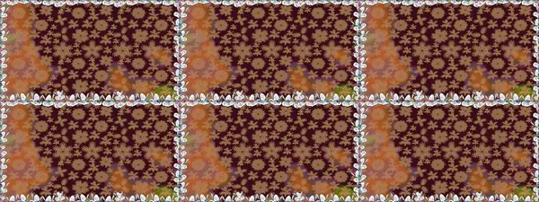 Kahverengi renklerde güzel çiçekler, suluboya desenli, duvar kağıdı, kart ya da kumaş için fayanslı. Raster..