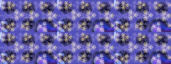 Raster kış deseni. Mor, mavi ve nötr renkler üzerine tasarım. Raster illüstrasyonu. Çiçek Elementleri ile soyut arkaplan.