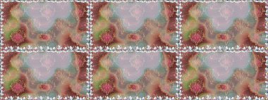 Doğal kozmetik ürünleri, parfüm, çiçekçi dükkanı için bahar ihalesi tasarımı. Karşılama ya da düğün geçmişi olarak kullanılabilir. Paket kağıdı için en iyisi. Gri lale çiçekli, pürüzsüz bir desen..