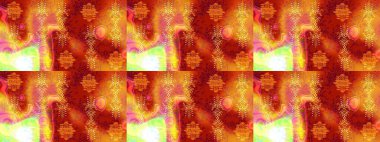 Raster - stok. Turuncu, kırmızı ve sarı çiçekli eskiz deseni, suluboya çiçek deseni, şirin çiçek, duvar kağıdı, kart veya kumaş için fayanslı.