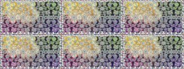 Raster illüstrasyonu. Bahar çiçekli, dikişsiz, sevimli çiçek deseni. Güzel kumaş deseni.