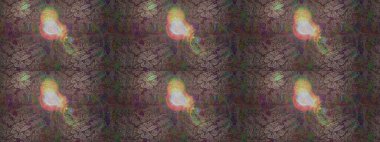 Yapraklı çiçekler ve kahverengi, gri ve yeşil renklerde papatya çiçekleri. Eskiz arkaplan modeli. Raster - stok.