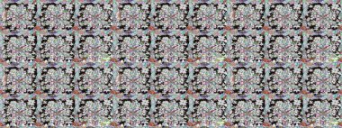 Küçük çiçekteki sevimli çiçek deseni. Kusursuz. Raster illüstrasyonu.