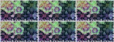 Raster illüstrasyonu. Çiçek. Kusursuz dekoratif arka plan, çiçek mandala. Mavi renklerde.