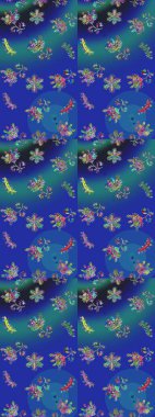 Raster illüstrasyonu. Kar taneleri ve raster arkaplanlı Noel karalaması deseni.