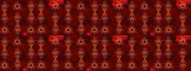 Kar Tanesi Simgesi. Raster illüstrasyonu. Kar tanesi kırmızı, siyah ve kahverengi renklerde izole edilmiş. Raster illüstrasyonu.