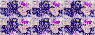 Güzel suluboya çiçekler, parlak renkler, dikişsiz çiçek desenleri. Raster..