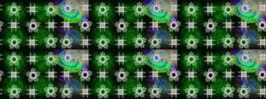 Raster yeşili, mavi ve siyah kar tanesinden izole edilmiş. Güzel bir kış süsü. Renkli kar taneleri Raster illüstrasyonu.