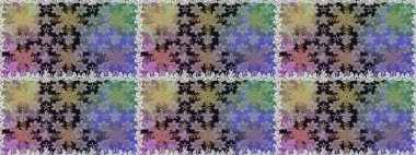 Gri renkli Royal retro. Kusursuz desenli altın elementler. Raster illüstrasyonu. Klasik çiçek dokusu. Kart, duvar kağıdı, ambalaj ve tekstil için klasik tasarım. Altın şablon.