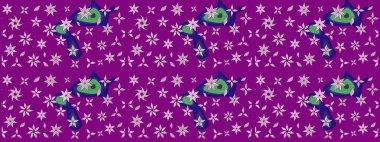 Moda baskıları için zarif bir şablon. Küçük çiçekte güzel bir desen. Robot resim. Küçük renkli çiçekler. Çiçekli bahar çiçekleri. Motley illüstrasyonu.