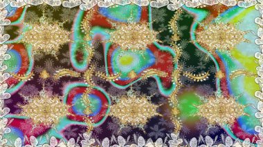 Düz elle çizilmiş klasik koleksiyon. Altın elementlerle nötr renklerde altın desen. Arkaplan, kumaş, altın duvar kağıdı. Raster altın pürüzsüz desen.