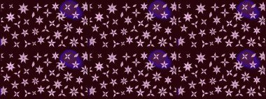 Raster illüstrasyonu. Yaprak ve çiçeklerin suluboya resimleri, kahverengi renklerdeki çizimler. Yumuşak, bahar çiçekleri kahverengi renklerde.