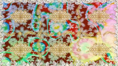 Geleneksel oryantasyon süsü. Klasik raster sarısı, kusursuz desen. Tarafsız renklerde, altın elementlerle kusursuz desen. Klasik vintage arkaplan.