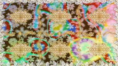 Soyut duvar kâğıdı, ambalaj dekorasyonu. Kış sembolü, Mutlu Noeller, Mutlu yıllar 2019. Tarafsız renklerde raster altın desen. Altın kar taneleri basit, pürüzsüz desen.