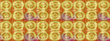 Güzel bir kış süsü. Raster sarısı, turuncu ve nötr kar tanelerinden izole edilmiş. Renkli kar taneleri Raster illüstrasyonu.