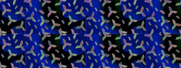 Renkli arka planda güzel kar taneleri. Raster kar taneleri deseni. Raster illüstrasyonu.