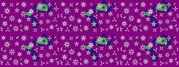 Moda baskıları için zarif bir şablon. Küçük çiçekte güzel bir desen. Robot resim. Küçük renkli çiçekler. Çiçekli bahar çiçekleri. Motley illüstrasyonu.