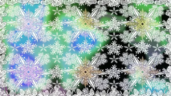 Raster suluboya çiçek deseni, narin çiçekler, tarafsız çiçekler, tebrik kartı şablonu. Güzel kumaş deseni.