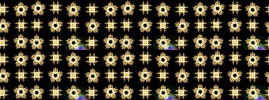 Kış Noel 'inde kar bembeyaz kristal element. Meteoroloji buz koleksiyonu. Kar Tanesi raster simgesi arka plan siyah, sarı, kahverengi. Raster. Xmas don kar taneleri izole edilmiş siluet sembolü.