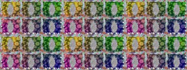 Kusursuz bir geçmişi var. Tomurcukları papatya çiçekleri olan sevimli bir çiçek deseni. Eski usul. Raster illüstrasyonu. Miles Fleur, süslü püslü bir süs. Kumaş, tekstil ve duvar kağıdı baskısı için..