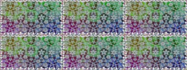 Raster illüstrasyonu. Gri renklerde bahar çiçekleri. Yaprak ve çiçeklerin suluboya resmi, gri renklerde kusursuz desen.