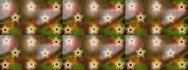 Kar taneleri izole edildi. Kar tanesi süsü Raster illüstrasyonu. Güzel süs eşyası. Renklerdeki kar tanesi süsü.