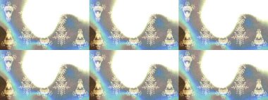 Raster Noel soyut renkli arka plan ve tatlı kar tanesi. Farklı kar taneleri toplayıcısı, beyaz, gri ve nötr renklerde kış elementleri..