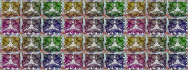 Yatak çarşafları, ceket, paket tasarımı, kumaş ve moda kavramları için tekstil baskısı. Çiçekleri, deniz kabukları, mandalaları ve suluboya efektleriyle donanma geçmişi. Kusursuz etnik tasarım.