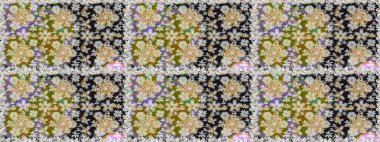 Raster altın desen. Raster illüstrasyonu. Doğu tarzı arabesk. Altın elementli gri renkler. Kusursuz altın desenli bukleler..