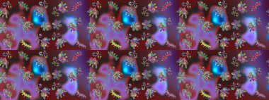 Kar tanesi ikonu, izole edilmiş. Renkli arka planda güzel kar taneleri. Düz dizayn. Raster illüstrasyonu.