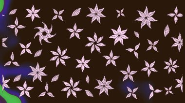 Çiçek kompozisyonu, el boyası, hassas şablon. Sevgililer günü ve tebrik kartı konsepti için şık bir davetiye. Üst manzara, yumuşak stil. Kahverengi renkte manzaralı çiçek deseni.